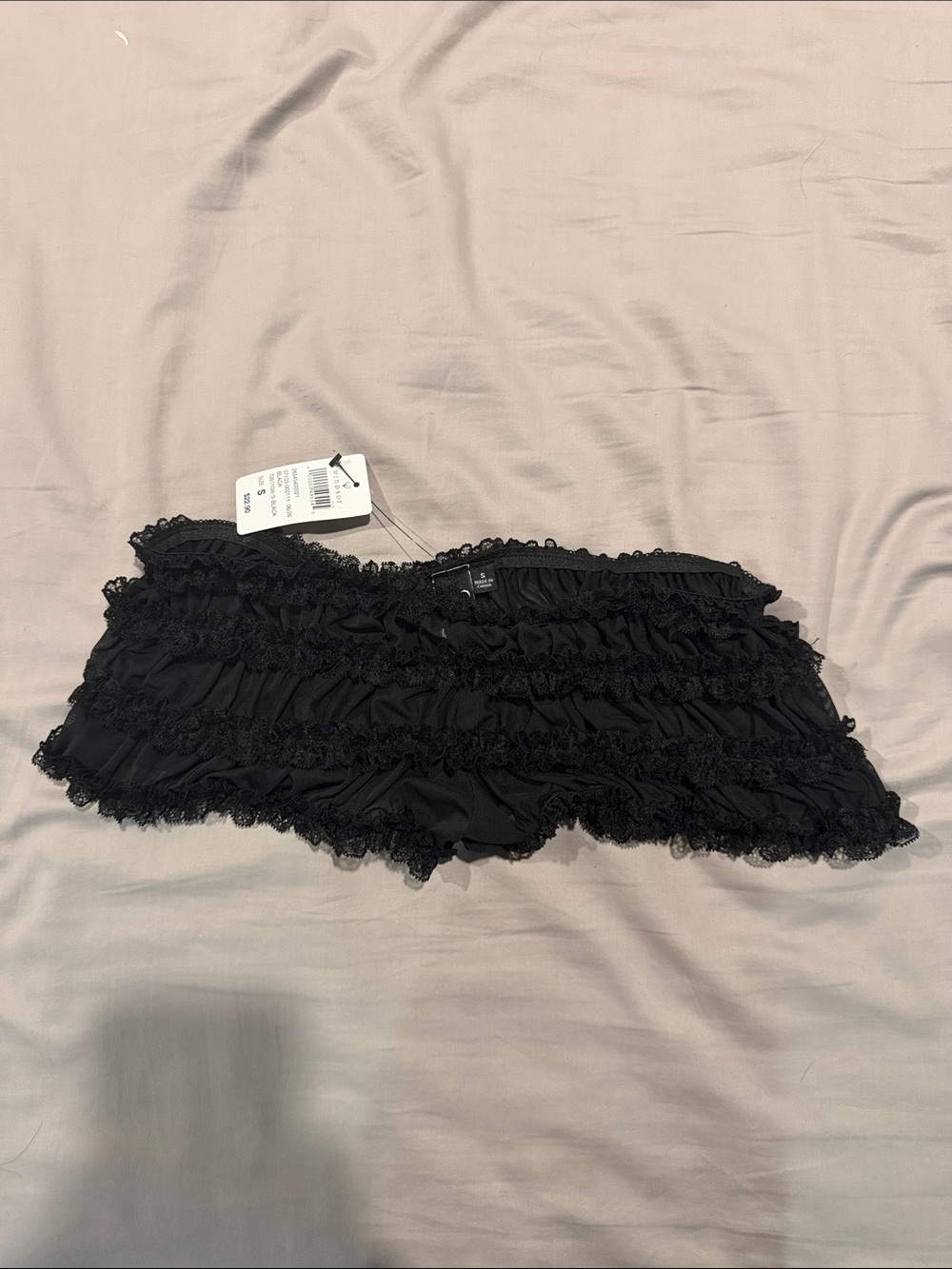 Windsor Black Ruffle Lace Skort